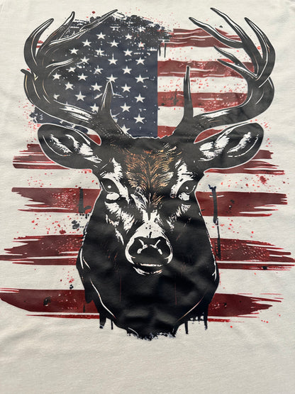 American Flag Buck Shirt